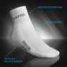 Ponožky se stříbrem polovysoké, bílé